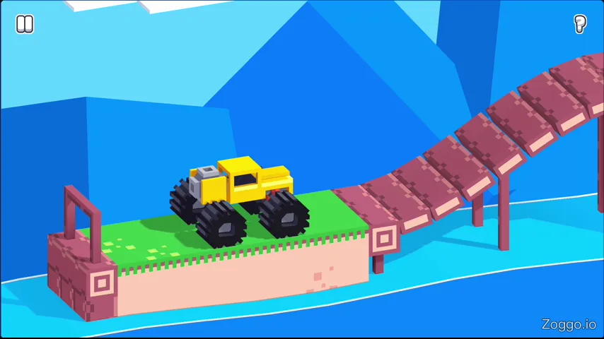 Level 12 rocket car executing a perfect mid-air backflip stunt before landing smoothly